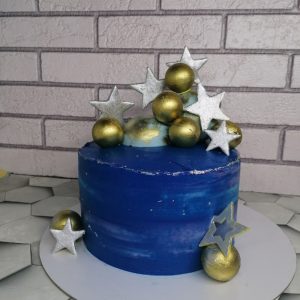 Торт Рафаэлло с космическим декором