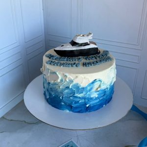 Торт на морскую тематику для мужчины-моряка «Фереро Роше»