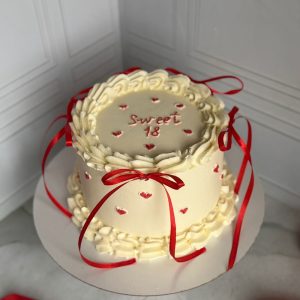 Торт на 18-летие для девушки «Рафаэлло-малина»