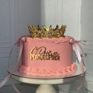 Торт с короной для девушки «Орео с чизкейком внутри»