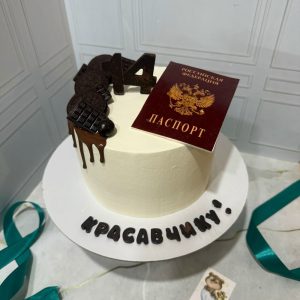 Торт с паспортом и начинкой «Орео с чизкейком»
