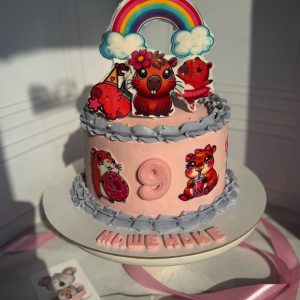 Торт для девочки с Капибарой и начинкой «Фереро Роше»