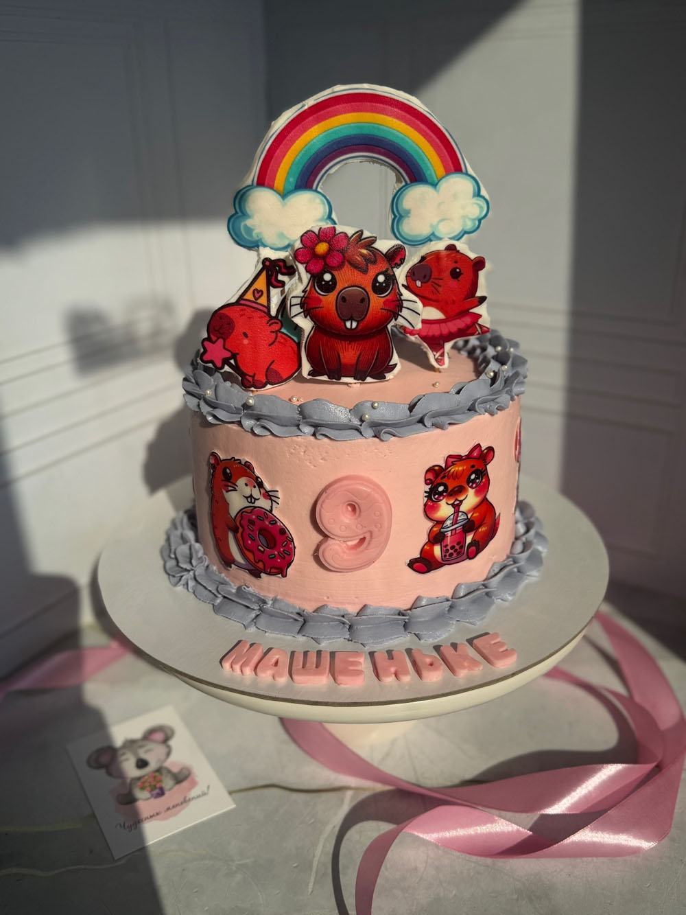 tort-dlya-devochki-s-kapibaroy-i-nachinkoy-ferero-roshe-2 Торт для девочки с Капибарой и начинкой «Фереро Роше»