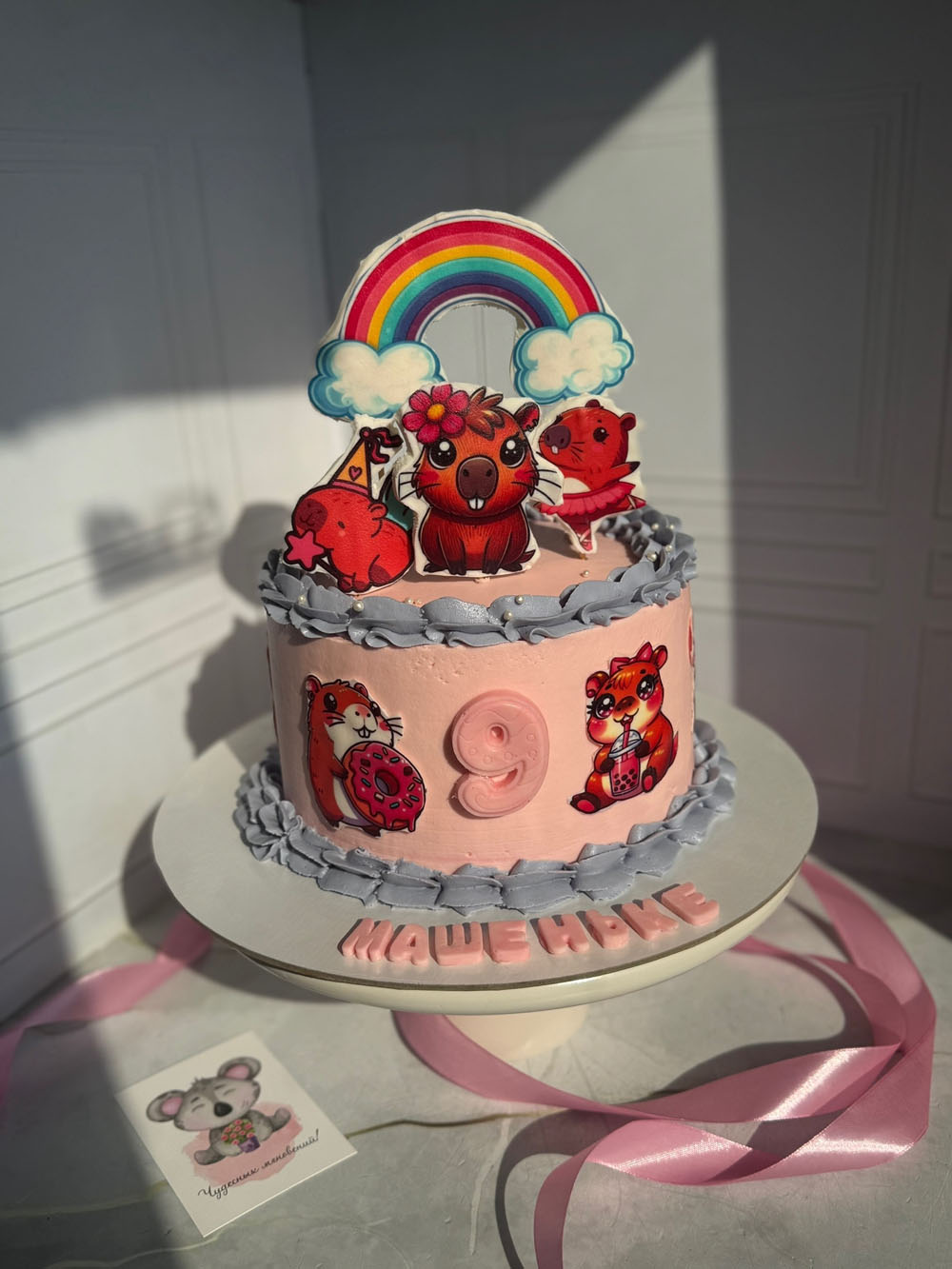 tort-dlya-devochki-s-kapibaroy-i-nachinkoy-ferero-roshe-3 Торт для девочки с Капибарой и начинкой «Фереро Роше»